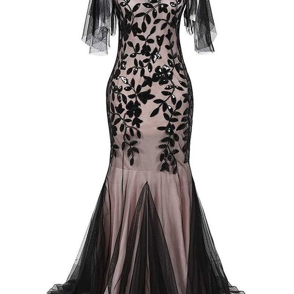 party dresses oneck shortsleeve tulle embroider evening dress elegant mermaid vintage 1920s party dress great gatsby sequin dress long 22092, White;black
party dresses oneck shortsleeve tulle embroider evening dress elegant mermaid vintage 1920s party dress great gatsby sequin dress long 22092, White;black