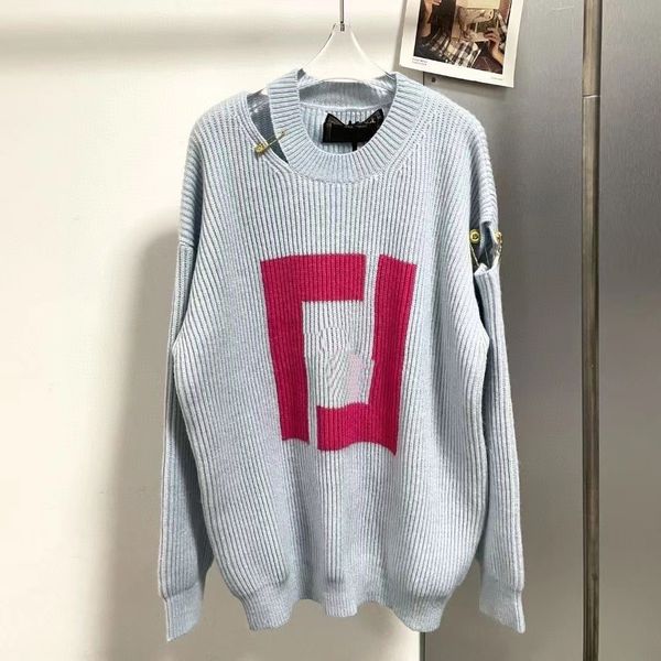 22ss men's and women's fall sweaters fashion long sleeve knit sweater designer classic embroidered sweatshirt winter coat, White;black
22ss men's and women's fall sweaters fashion long sleeve knit sweater designer classic embroidered sweatshirt winter coat, White;black
