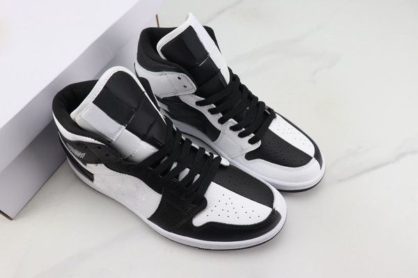 with box 2022 1 mid invert basketball shoes men women split black and white design 1s sneaker
with box 2022 1 mid invert basketball shoes men women split black and white design 1s sneaker