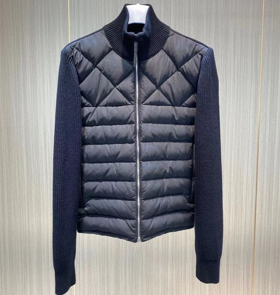 men's puffer jacket wool knitted panelling down coat slim casual fashion warm solid autumn winter outerwear chaquetas para hombre black
men's puffer jacket wool knitted panelling down coat slim casual fashion warm solid autumn winter outerwear chaquetas para hombre black