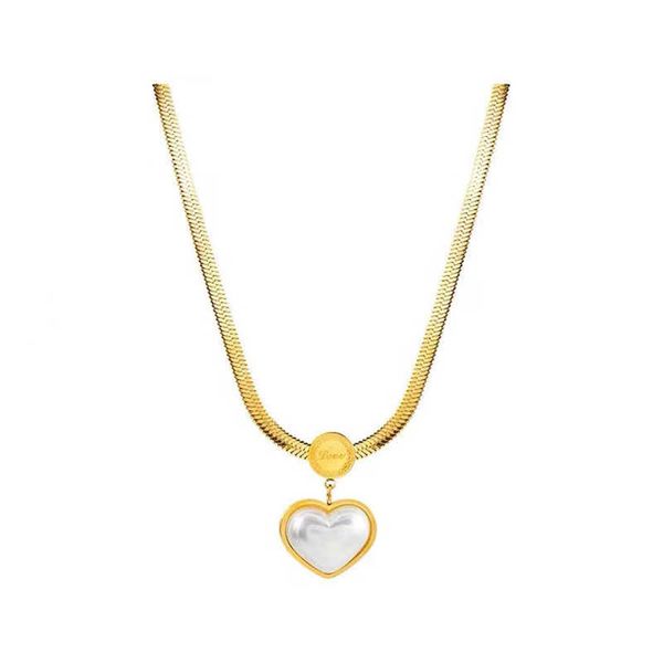 Non Fading Necklace Daily Outfit Thin Neck Chain Pearl Heart Pendant Stainless Steel Gold Color Necklace Party For Womens Luxury Jewelry
Non Fading Necklace Daily Outfit Thin Neck Chain Pearl Heart Pendant Stainless Steel Gold Color Necklace Party For Womens Luxury Jewelry