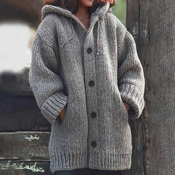 women's sweaters fashion new autumn ladies sweater solid color cardigan with hood knitted single breasted drawstring casual sweater t22, White;black
women's sweaters fashion new autumn ladies sweater solid color cardigan with hood knitted single breasted drawstring casual sweater t22, White;black