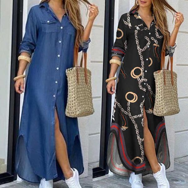 casual dresses casual dresses women long sleeve shirt dress autumn printed ol long dresses laides loose elegant party dress maxi dress vesti, Black;gray
casual dresses casual dresses women long sleeve shirt dress autumn printed ol long dresses laides loose elegant party dress maxi dress vesti, Black;gray