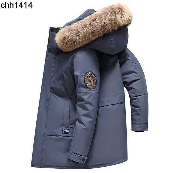down jacket men's medium long 2022 new large fur collar extremely cold thickened winter clothing large size hooded over knee coat trend, Black
down jacket men's medium long 2022 new large fur collar extremely cold thickened winter clothing large size hooded over knee coat trend, Black