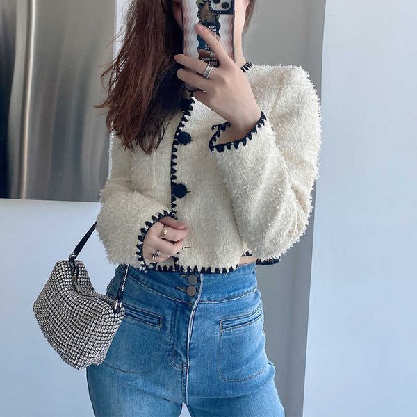 women's suits blazers monologue island early autumn little fragrance solid woolen short coat single breasted outwear fashion top, White;black
women's suits blazers monologue island early autumn little fragrance solid woolen short coat single breasted outwear fashion top, White;black