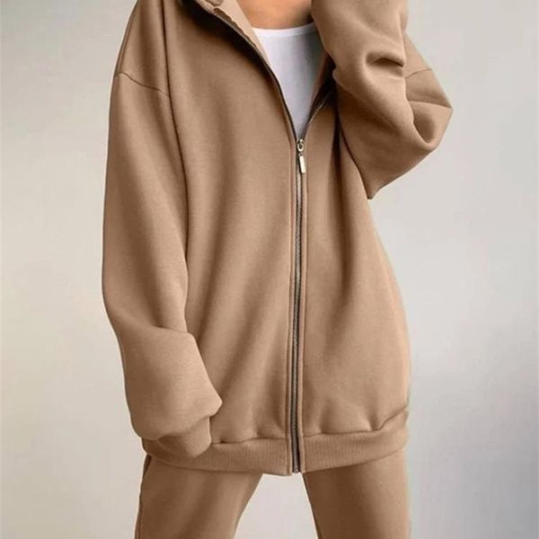 women's two piece pants women solid zip up tracksuit casual hooded sweatshirts sweatpants outfits autumn female oversized set 220926, White
women's two piece pants women solid zip up tracksuit casual hooded sweatshirts sweatpants outfits autumn female oversized set 220926, White