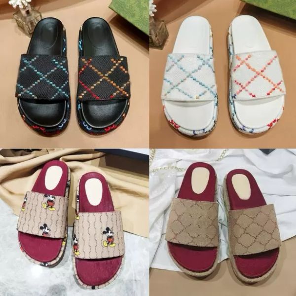 slippers designer slippers men women fashion sandals rubber embroidery slides lady platform sandal beach high heel embroide slip flip flops, Black
slippers designer slippers men women fashion sandals rubber embroidery slides lady platform sandal beach high heel embroide slip flip flops, Black