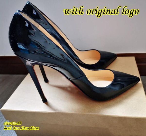 black high heels shoes for women 2022 new patent leather red shiny bottoms 12cm thin heel night big size single shoes with dust bag 34-44
black high heels shoes for women 2022 new patent leather red shiny bottoms 12cm thin heel night big size single shoes with dust bag 34-44