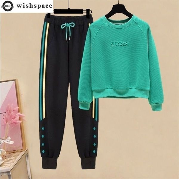 women's two piece pants south korea autumn letter printed long sleeve tshirt casual trouser twopiece set sports running suit 220926, White
women's two piece pants south korea autumn letter printed long sleeve tshirt casual trouser twopiece set sports running suit 220926, White