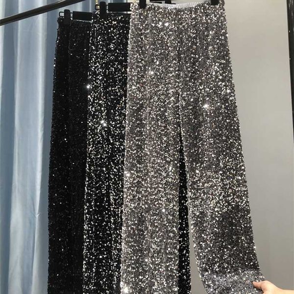 women's pants capris the fashion trendy sparkling gold relaxation of tall waist wide legged south korean style 220922, Black;white
women's pants capris the fashion trendy sparkling gold relaxation of tall waist wide legged south korean style 220922, Black;white