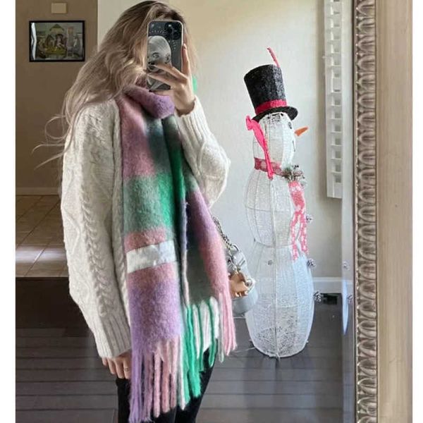 luxury ac fashion scarf men women shawls imitation cashmere thick beard wraps rainbow lattice mohair warm female student shawl bib wp30, Blue;gray
luxury ac fashion scarf men women shawls imitation cashmere thick beard wraps rainbow lattice mohair warm female student shawl bib wp30, Blue;gray