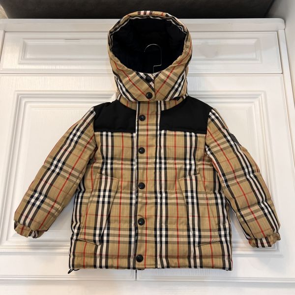 baby clothes kids coats jacket designer kid clothe down coat with badge hooded fasion stripe thick warm outwear girl boy girls classic check, Blue;gray 
baby clothes kids coats jacket designer kid clothe down coat with badge hooded fasion stripe thick warm outwear girl boy girls classic check, Blue;gray