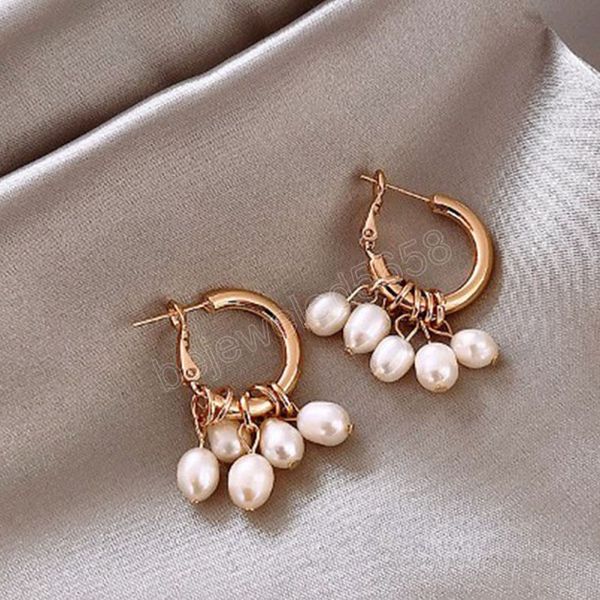 french irregular imitation pearls tassel hoop earrings women temperament small earrings jewelry gifts, Golden;silver
french irregular imitation pearls tassel hoop earrings women temperament small earrings jewelry gifts, Golden;silver