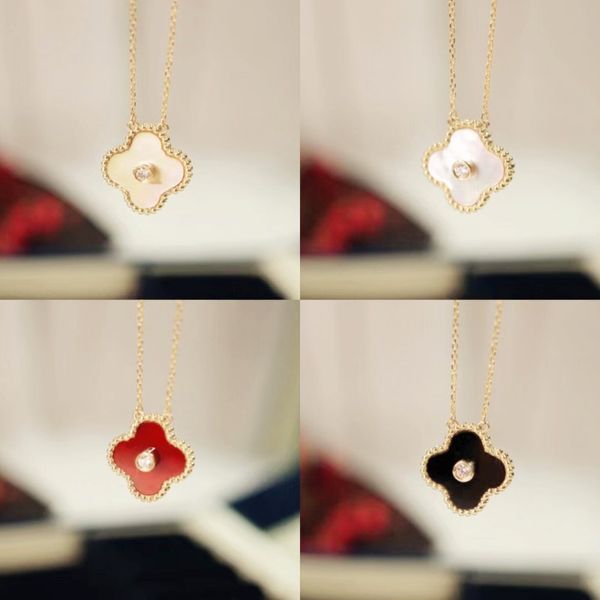 fashion designer ladies necklace classic 4 leaf grass necklace 18k gold girl valentine's day christmas love gift factory wholesale reta, Silver
fashion designer ladies necklace classic 4 leaf grass necklace 18k gold girl valentine's day christmas love gift factory wholesale reta, Silver