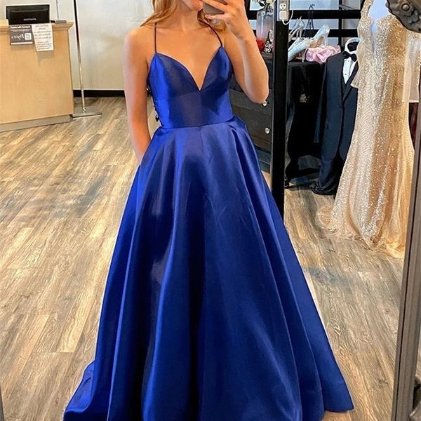 party dresses custom color aline royal blue satin spaghetti straps long prom dress sleeveless v neck formal party dress 220923, White;black
party dresses custom color aline royal blue satin spaghetti straps long prom dress sleeveless v neck formal party dress 220923, White;black