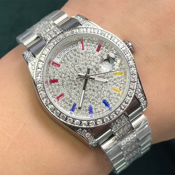 mens watch diamond watches automatic mechanical movement 40mm sapphire stainless steel strap folding clasp wristwatch wristwatches, Slivery;brown
mens watch diamond watches automatic mechanical movement 40mm sapphire stainless steel strap folding clasp wristwatch wristwatches, Slivery;brown