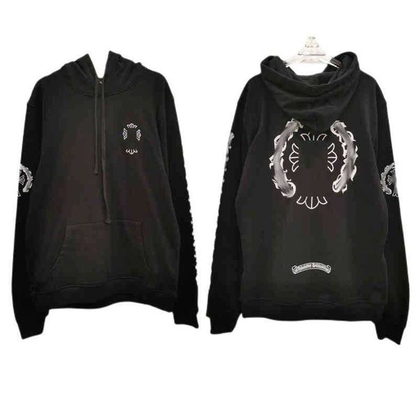 fleece luxury men's classic jackets fashion sweatshirts zipper hoodies women men pullover hooded designer horseshoe sanskrit sweater lo, Black
fleece luxury men's classic jackets fashion sweatshirts zipper hoodies women men pullover hooded designer horseshoe sanskrit sweater lo, Black