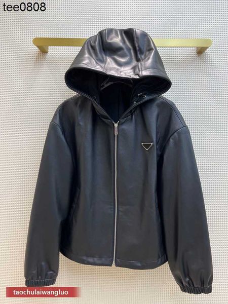prads triangle zipper printed letters boyfriend hooded leather windbreaker handsome locomotive loose solid color coat high-end women, Black;brown
prads triangle zipper printed letters boyfriend hooded leather windbreaker handsome locomotive loose solid color coat high-end women, Black;brown