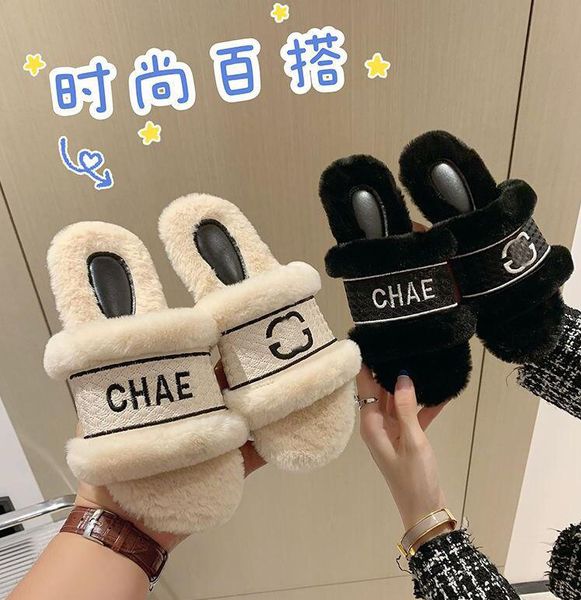 ripndipp platform flats designer shoes winter indoor fur slippers house letter embroidery full furry soft fluffy plush heel non slip luxury, Black
ripndipp platform flats designer shoes winter indoor fur slippers house letter embroidery full furry soft fluffy plush heel non slip luxury, Black