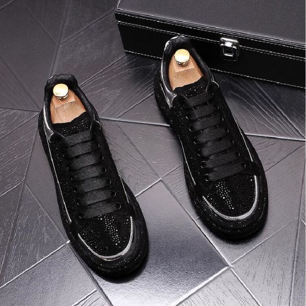 men rhinestone shoes fashion high print punk sneakers hip-hop casual flats ankle boots zapatillas hombre dh1, Black
men rhinestone shoes fashion high print punk sneakers hip-hop casual flats ankle boots zapatillas hombre dh1, Black