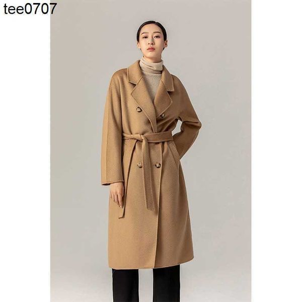 max women's designer jacket windbreaker water wave double sided cashmere extended coat women's australian merino wool woolen coat, Tan;black
max women's designer jacket windbreaker water wave double sided cashmere extended coat women's australian merino wool woolen coat, Tan;black
