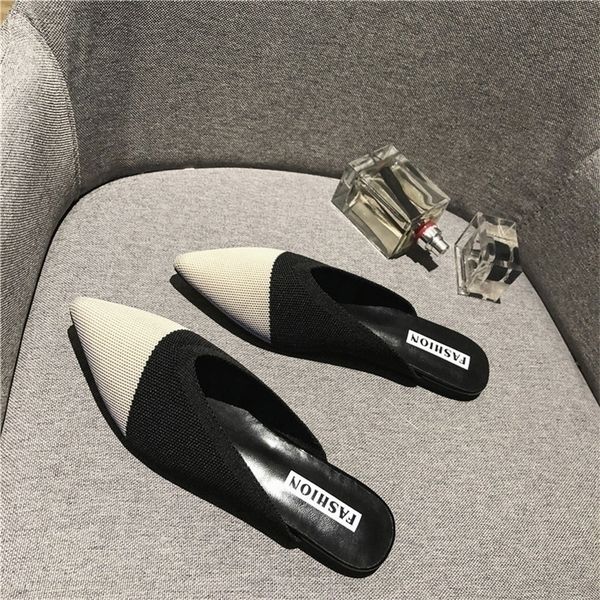 slippers women fashion knitting pointed half slides mules loafers casual slipper female summer shoes flat sandals 220923, Black
slippers women fashion knitting pointed half slides mules loafers casual slipper female summer shoes flat sandals 220923, Black