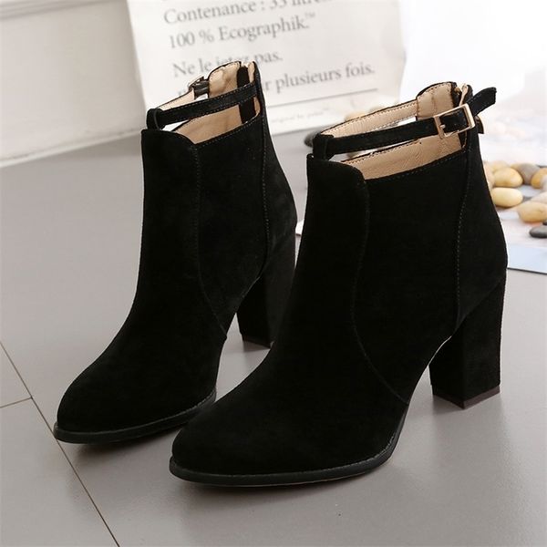 boots comemore women's shoes autumn winter fashion woman high heels leather women heeled ankle pointed middle heel boot 40 220924, Black
boots comemore women's shoes autumn winter fashion woman high heels leather women heeled ankle pointed middle heel boot 40 220924, Black