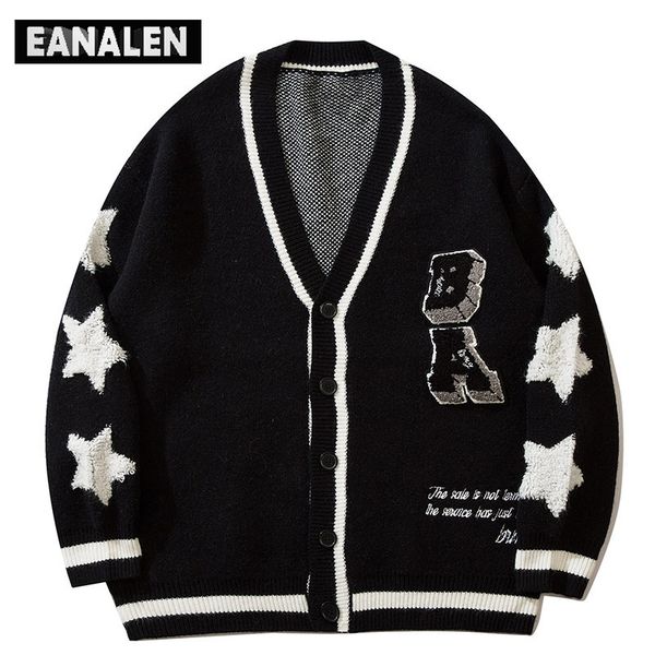 men's sweaters harajuku retro alphabet star cardigan knitted sweater men's jumper oversized cardigan grandpa ugly sweater thick wo, White;black
men's sweaters harajuku retro alphabet star cardigan knitted sweater men's jumper oversized cardigan grandpa ugly sweater thick wo, White;black