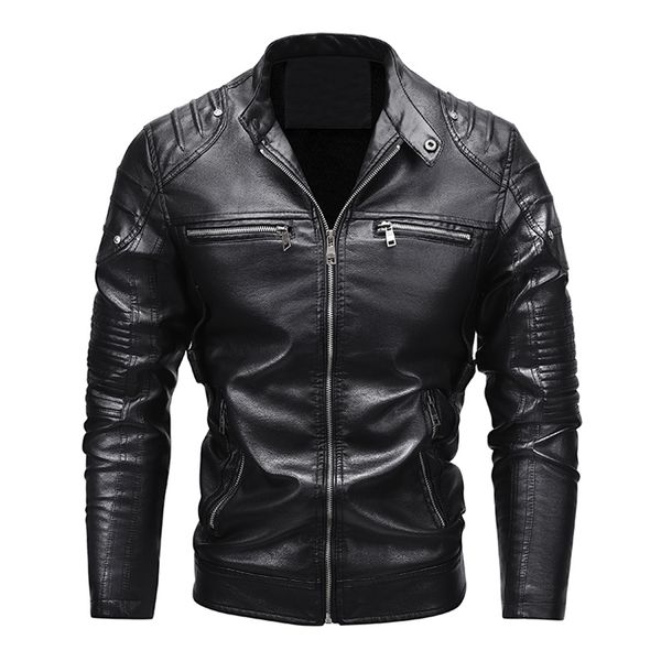 mens leather faux jg6835 pu jacket racing suit casual fashion motorcycle clothing stitching male 220923, Black
mens leather faux jg6835 pu jacket racing suit casual fashion motorcycle clothing stitching male 220923, Black