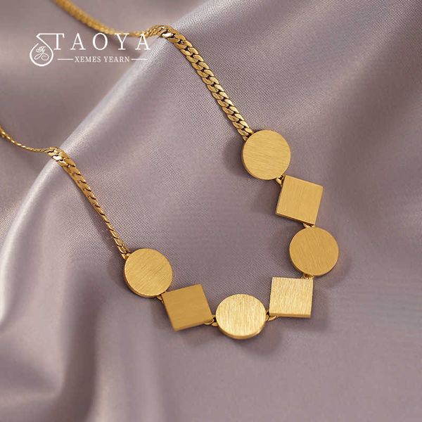 european and american fashion brushed geometric stainless steel chokers necklace gothic girls' neck chain fashion jewelry, Silver
european and american fashion brushed geometric stainless steel chokers necklace gothic girls' neck chain fashion jewelry, Silver