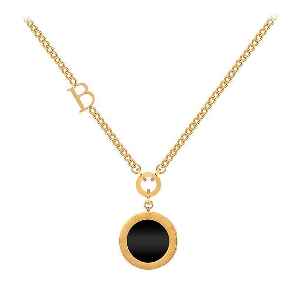 Daily Outfit Shell Black And White Roman Wafer Pendant Stainless Steel Long Necklace Fashion Sweater Chain Jewelry For Woman Accessories
Daily Outfit Shell Black And White Roman Wafer Pendant Stainless Steel Long Necklace Fashion Sweater Chain Jewelry For Woman Accessories