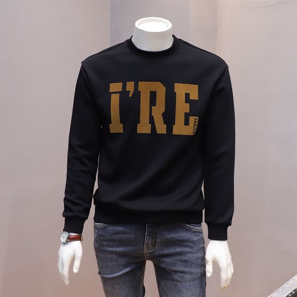 simple letter printing men's sweater hoodies autumn winter new trendy round neck pullover long sleeve bottoming shirt man clothing m-5x, Black
simple letter printing men's sweater hoodies autumn winter new trendy round neck pullover long sleeve bottoming shirt man clothing m-5x, Black