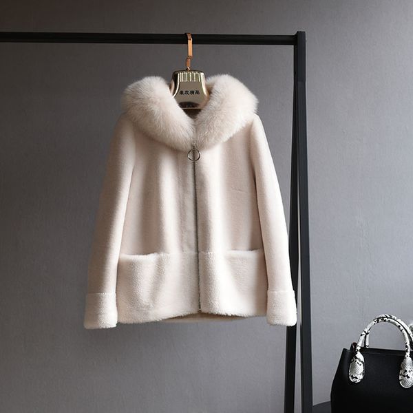women s fur faux brand real coat winter jacket women natural collar hood 100 wool content woven outerwear teddy 220926, Black
women s fur faux brand real coat winter jacket women natural collar hood 100 wool content woven outerwear teddy 220926, Black