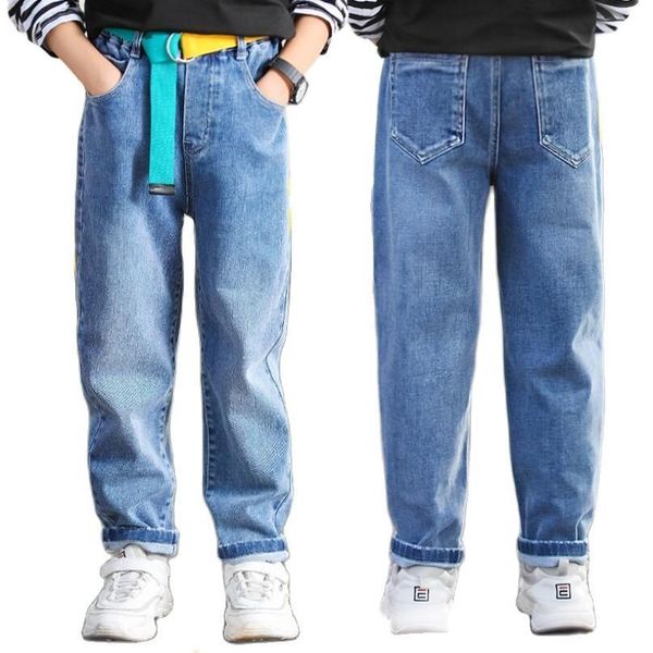 jeans spring-fall boys clothes 4-16y kids denim cowboy cotton pants teeange outwear children fashon quality pantalones with belt 220923, Blue
jeans spring-fall boys clothes 4-16y kids denim cowboy cotton pants teeange outwear children fashon quality pantalones with belt 220923, Blue