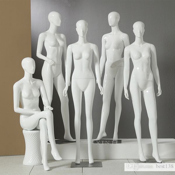 nice gloss white mannequin female model different posture for clothes stores, Khaki
nice gloss white mannequin female model different posture for clothes stores, Khaki