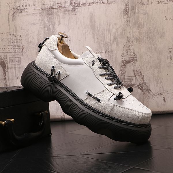 luxury designers dress wedding party shoes fashion classic black white leather casual sneakers light non-slip air cushion thick bottom walki
luxury designers dress wedding party shoes fashion classic black white leather casual sneakers light non-slip air cushion thick bottom walki