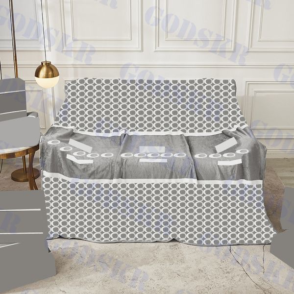 grey plush blanket beach towel fashion sofa post brand jacquard blankets with box