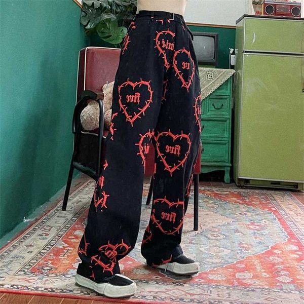 women's pants capris vintage streetwear handsome dark love printing loose boyfriend casual straight pants female trousers harajuku swea, Black;white
women's pants capris vintage streetwear handsome dark love printing loose boyfriend casual straight pants female trousers harajuku swea, Black;white