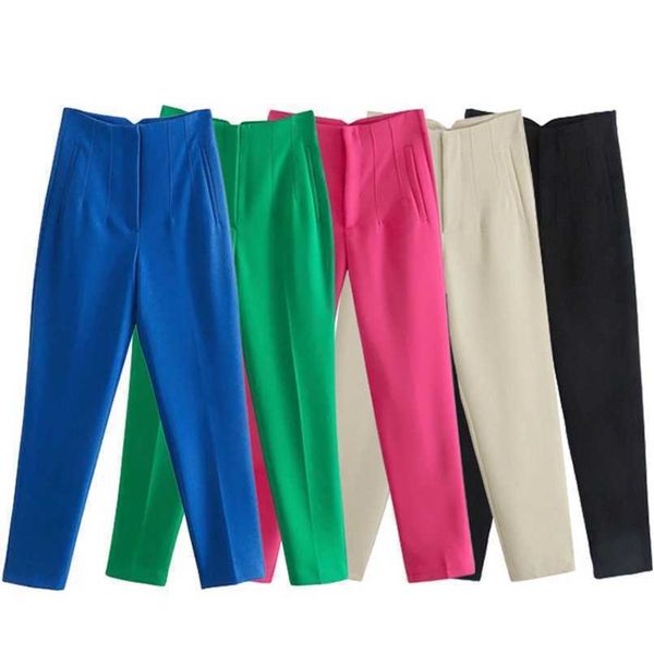 women's pants capris klkxmyt woman chic fashion office wear traf for women vintage high waist zipper fly female ankle trousers mujer 22, Black;white
women's pants capris klkxmyt woman chic fashion office wear traf for women vintage high waist zipper fly female ankle trousers mujer 22, Black;white