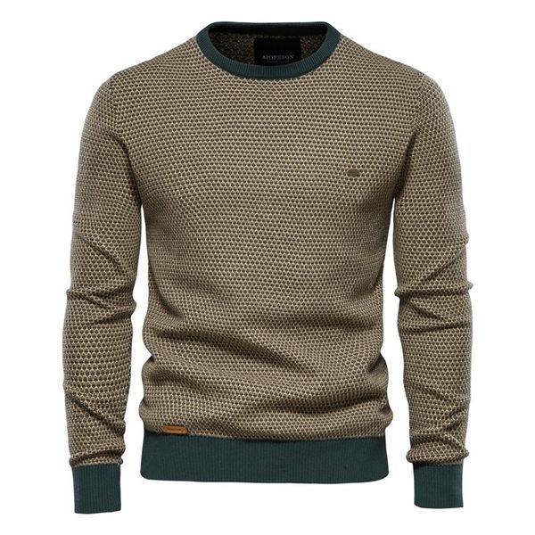 men's sweaters aiopeson cotton spliced pullovers casual warm o-neck quality s knitted winter fashion for 220924, White;black
men's sweaters aiopeson cotton spliced pullovers casual warm o-neck quality s knitted winter fashion for 220924, White;black
