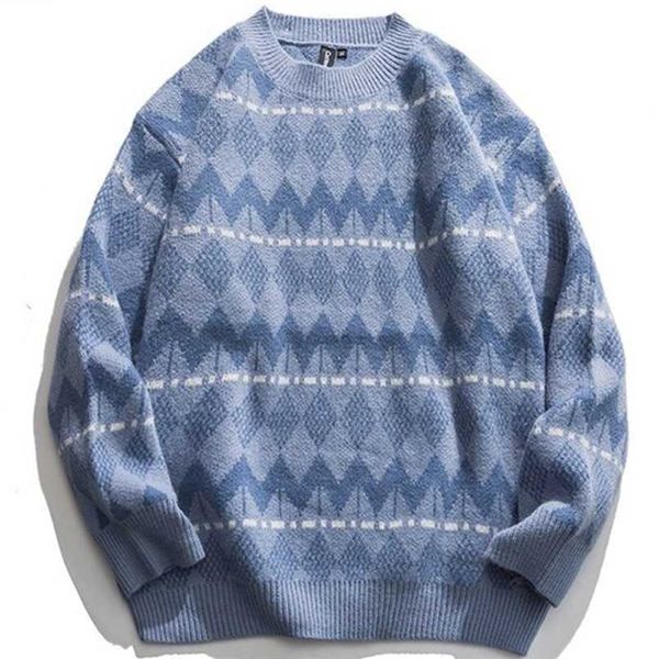 men's sweaters hip hop harajuku striped winter vintage clothes pullovers knitted loose pullover knit streetwear 220923, White;black
men's sweaters hip hop harajuku striped winter vintage clothes pullovers knitted loose pullover knit streetwear 220923, White;black