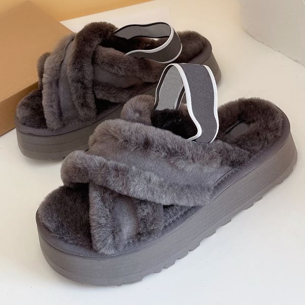 autumn winter ladies fur sandals classic fashion simple generous everyday all match indoor outdoor flat star the same well known brand fur s, Black
autumn winter ladies fur sandals classic fashion simple generous everyday all match indoor outdoor flat star the same well known brand fur s, Black