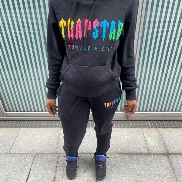 men's tracksuits oversized trapstar london rainbow letter hoodie men woman towel embroidery pullover hooded sweatshirts streetwear 2209, Gray
men's tracksuits oversized trapstar london rainbow letter hoodie men woman towel embroidery pullover hooded sweatshirts streetwear 2209, Gray