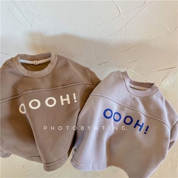 pullover winter baby kids letter printed sweatshirts korean style thicken warm children casual pullovers 220924, Blue
pullover winter baby kids letter printed sweatshirts korean style thicken warm children casual pullovers 220924, Blue