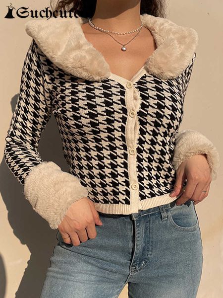 women's sweaters suchcute vintage fur collar women's cardigan knitted winter sweater coats korean fashion aesthetic casual streetw, White;black
women's sweaters suchcute vintage fur collar women's cardigan knitted winter sweater coats korean fashion aesthetic casual streetw, White;black