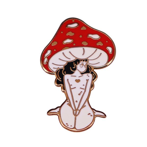 red mushroom lady enamel pins custom girls and plant brooches lapel badges cartoon nature art jewelry gift for friends, Blue
red mushroom lady enamel pins custom girls and plant brooches lapel badges cartoon nature art jewelry gift for friends, Blue