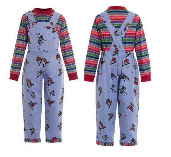 family matching outfits chucky kids cosplay costume for boys girls child's play costumebaby infant lil rainbow stripe good buddy horror, Blue
family matching outfits chucky kids cosplay costume for boys girls child's play costumebaby infant lil rainbow stripe good buddy horror, Blue