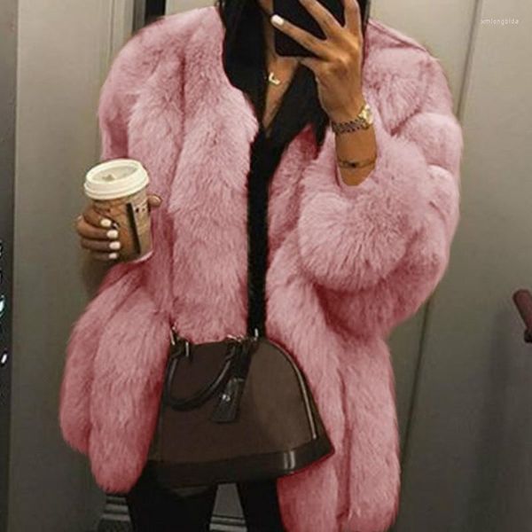 women's jackets women winter fall faux fur coat solid short warmth clause ladies long puff sleeve outerwear elegant streetwear, Black;brown
women's jackets women winter fall faux fur coat solid short warmth clause ladies long puff sleeve outerwear elegant streetwear, Black;brown