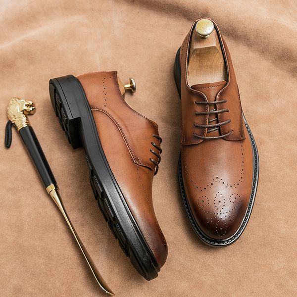 fashion leather shoes classic trend latest style designer brown comfortable non slip soft sole perforated lightweight breathable lace up dec, Red;white
fashion leather shoes classic trend latest style designer brown comfortable non slip soft sole perforated lightweight breathable lace up dec, Red;white