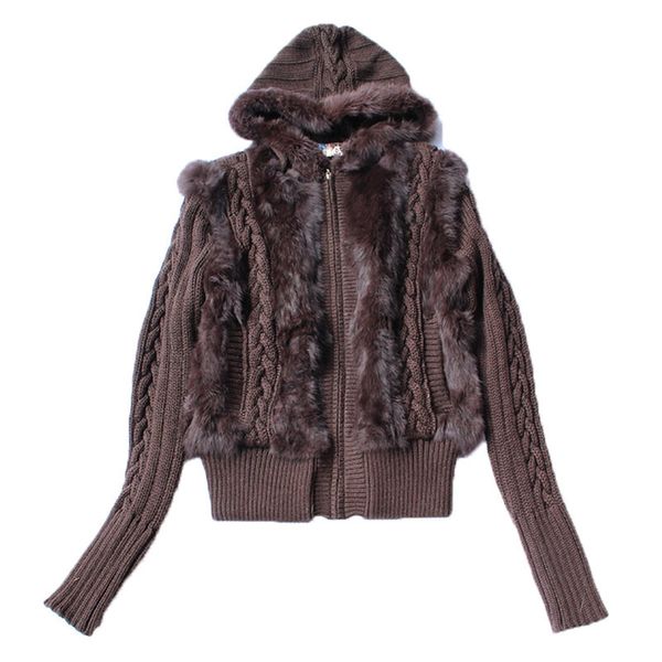 women s fur faux winter coat women real rabbit jacket autumn full sleeve natural short with hooded trim plus size 3xl 220926, Black
women s fur faux winter coat women real rabbit jacket autumn full sleeve natural short with hooded trim plus size 3xl 220926, Black